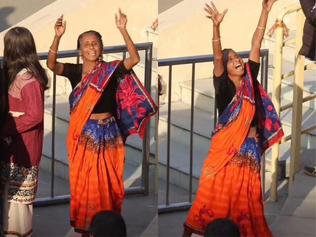 वाघा बॉर्डर पहुंची अधेड़ उम्र की महिला, गाना सुनते ही करने लगी डांस!