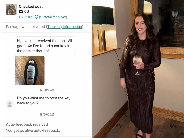महिला ने पुरानी जैकेट ऑनलाइन बेची, बाईं कार की चाबियां