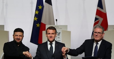 जेलेंस्की को मिला फ्रांस-ब्रिटेन का साथ. (Credit- Reuters)