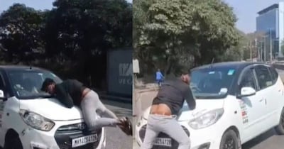Pune Road Rage: Woman Drives 2 KM with Man on Bonnet; Arrested After Viral Video