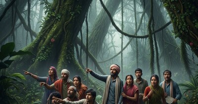 10 लोग जंगल में खोए. (एआई तस्वीर)