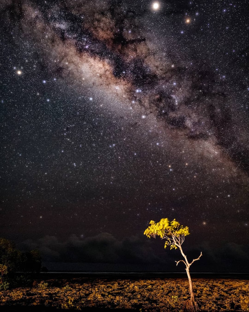 Neil Island, Andaman: Tropical stargazing at its best. The island’s remote location in the Bay of Bengal means there is almost no industrial light pollution. Lying on the beach and watching the Milky Way rise over the ocean is a bucket-list experience. Neil Island, Andaman: Tropical stargazing at its best. The island’s remote location in the Bay of Bengal means there is almost no industrial light pollution. Lying on the beach and watching the Milky Way rise over the ocean is a bucket-list experience.