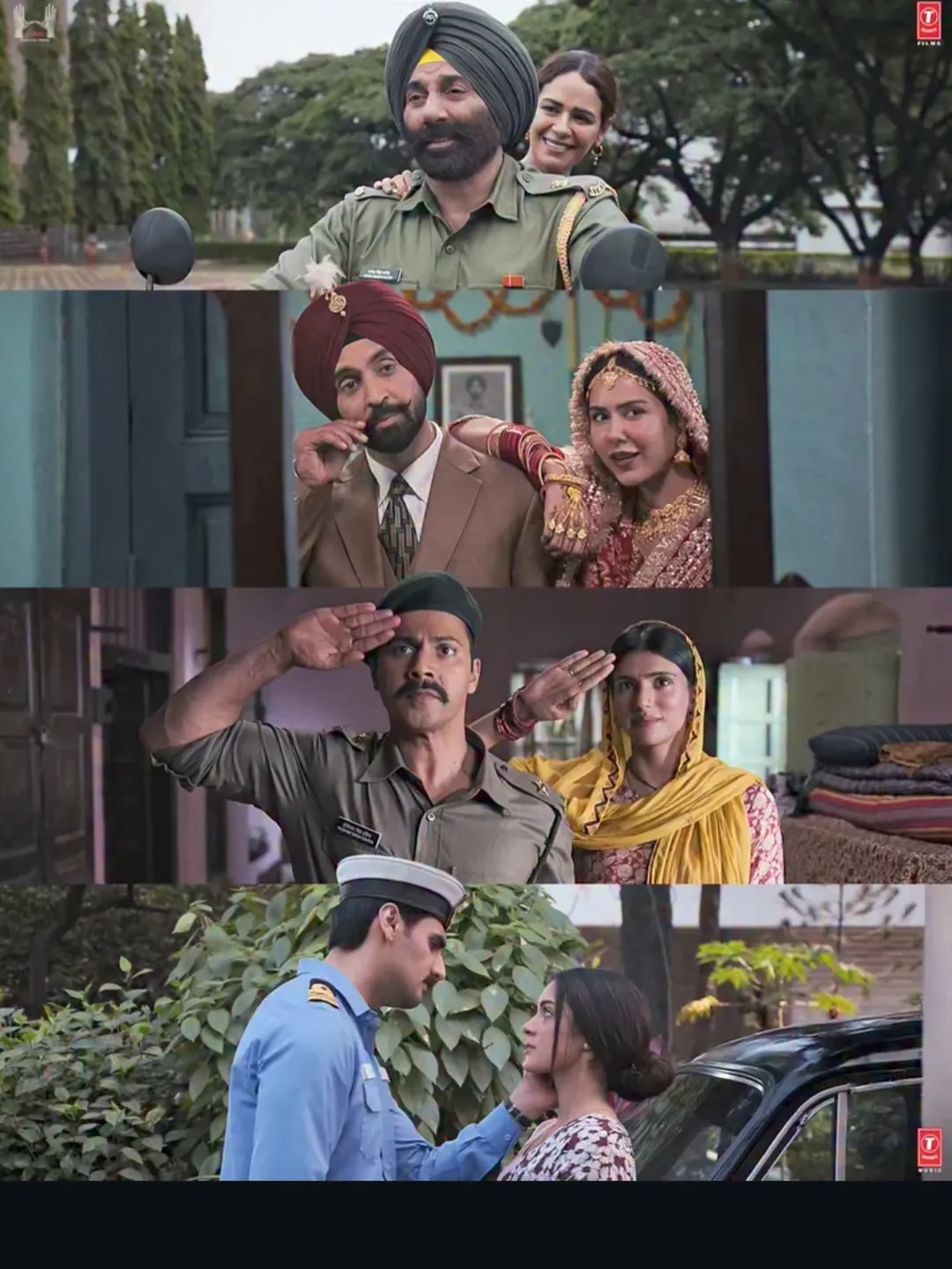 The film follows the combined efforts of the Army, Air Force, and Navy through the eyes of close friends Major Hoshiar Singh Dahiya (Varun Dhawan), Fg Offr Nirmal Jit Singh Sekhon (Diljit Dosanjh), and Lt Cdr Mahendra Singh Rawat (Ahan Shetty). The ensemble cast also features Mona Singh, Sonam Bajwa, Medha Rana, and Anya Singh.