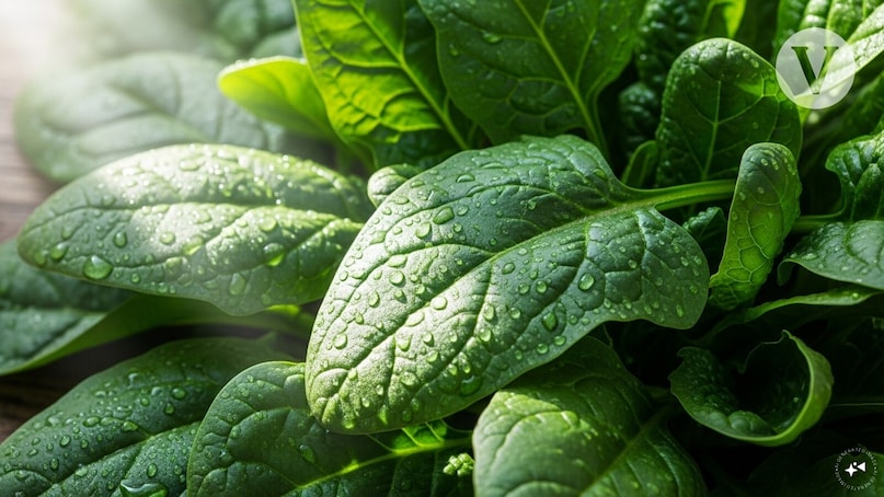 Spinach: Loaded with vitamins, minerals, and antioxidants, spinach promotes heart and bone health, boosts immunity, and fights oxidative stress, making it a key food for longevity and overall vitality.