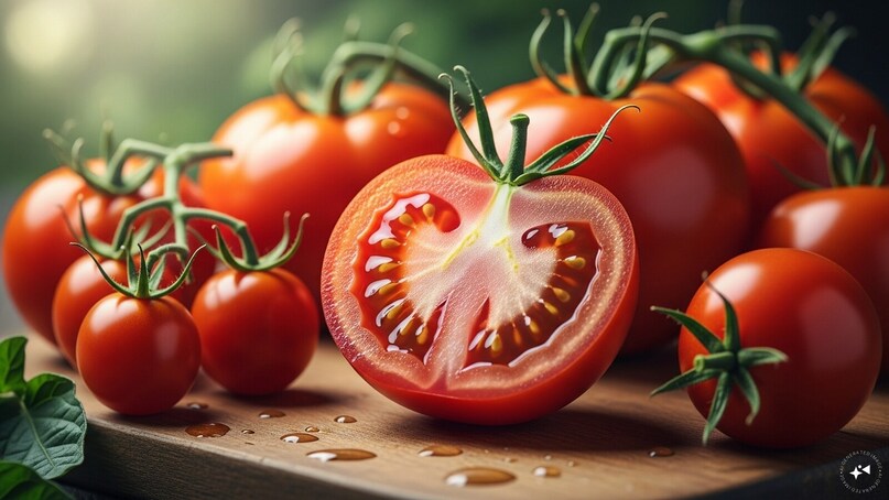   Tomatoes: Tomatoes are packed with lycopene and vitamins, which protect against heart disease and certain cancers. Regular consumption supports skin health and slows aging-related cellular damage.