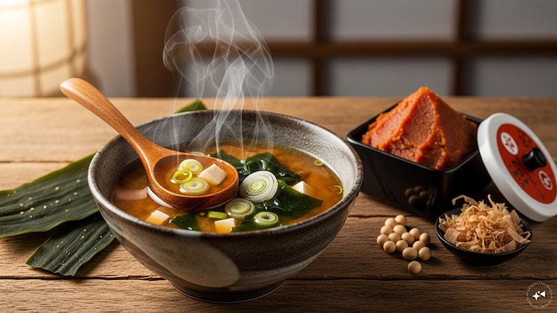 মিসো: গাঁজন করা সয়াবিন থেকে তৈরি একটি জাপানি মশলা পেস্ট, মিসো প্রয়োজনীয় খনিজ সমৃদ্ধ। এটি ইমিউন ফাংশন সমর্থন করে এবং একটি সুস্বাদু যোগ করে "উমামি" চর্বি ছাড়া স্যুপ এবং ড্রেসিং এর স্বাদ.