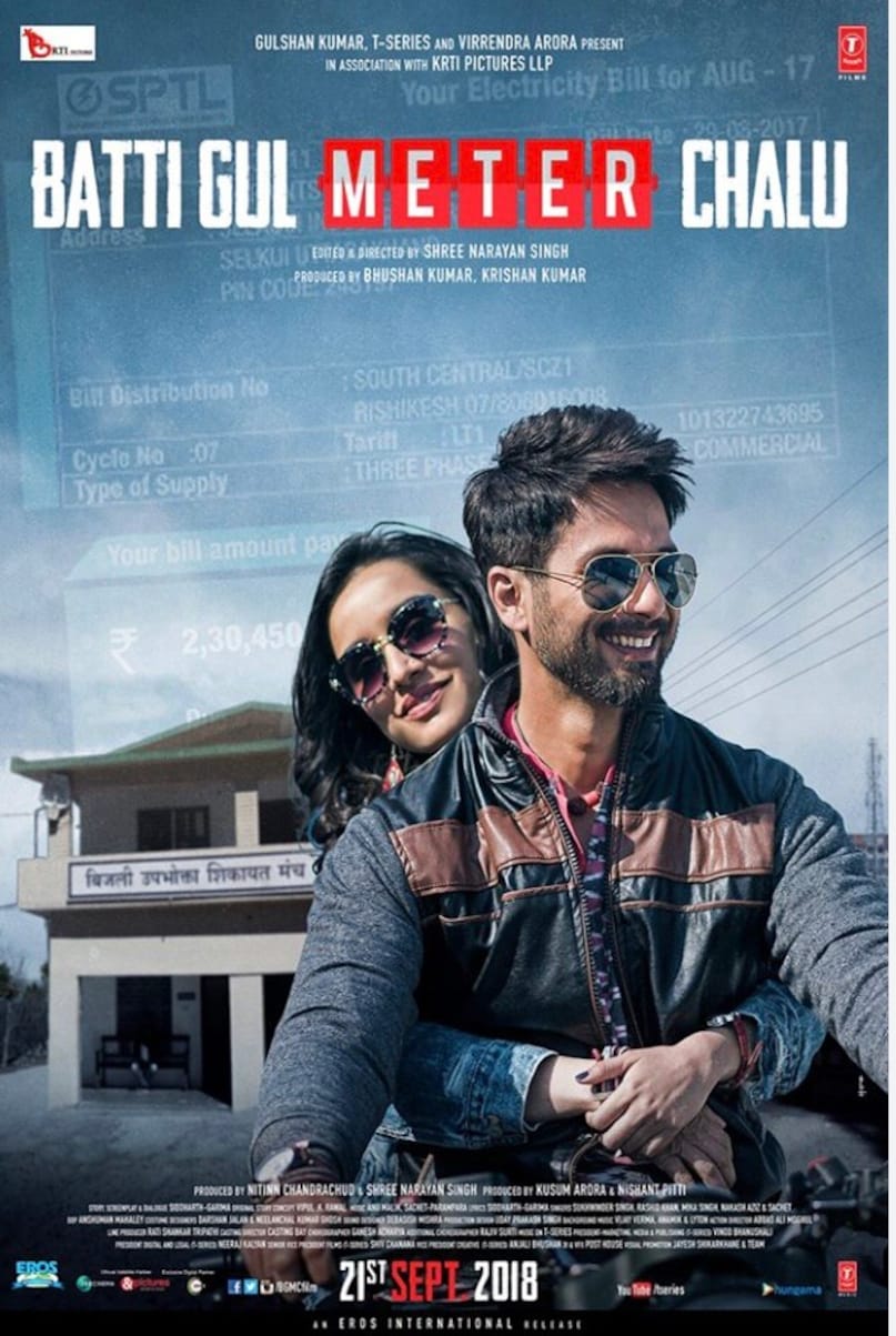 बत्ती गुल मीटर चालू- एक सामाजिक मुद्दे पर आधारित फिल्म थी, जिसमें बढ़े हुए बिजली बिलों की समस्या को दिखाया गया था. इस फिल्म में शाहिद कपूर एक छोटे शहर के वकील के किरदार में नजर आए थे.फिल्म ने बॉक्स ऑफिस पर करीब 6.76 करोड़ रुपए की ओपनिंग की, लेकिन लंबे टाइम और मिले-जुले रिस्पांस की वजय से फिल्म बना नहीं पाई. आखिरकार, फिल्म का लाइफटाइम कलेक्शन लगभग 37.73 करोड़ रुपए पर सिमट गया और इसे बॉक्स ऑफिस पर ‘फ्लॉप’ करार दिया गया. 