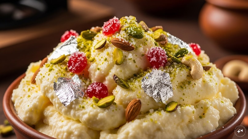 The layered cream is then served with sugar and dry fruits, creating a delicate balance of flavours. In ancient India, when people did not know that sweets could be made with flour, sugar and oil, such kind of sweets were served to the royals. The layered cream is then served with sugar and dry fruits, creating a delicate balance of flavours. In ancient India, when people did not know that sweets could be made with flour, sugar and oil, such kind of sweets were served to the royals.