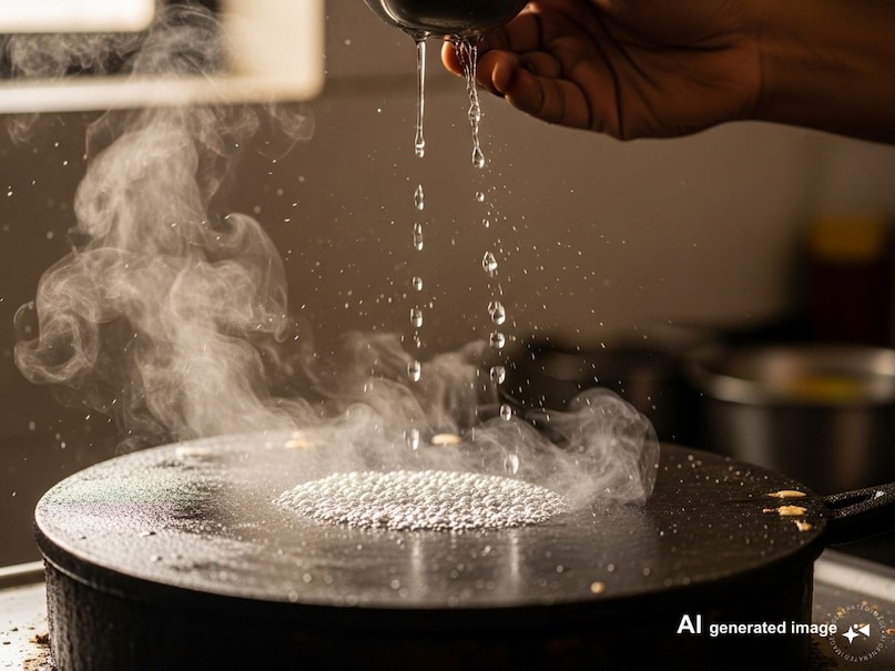 धीमी आंच: बैटर फैलाते समय आंच धीमी रखें और फैलाने के बाद उसे मीडियम से हाई फ्लेम पर पकाएं.