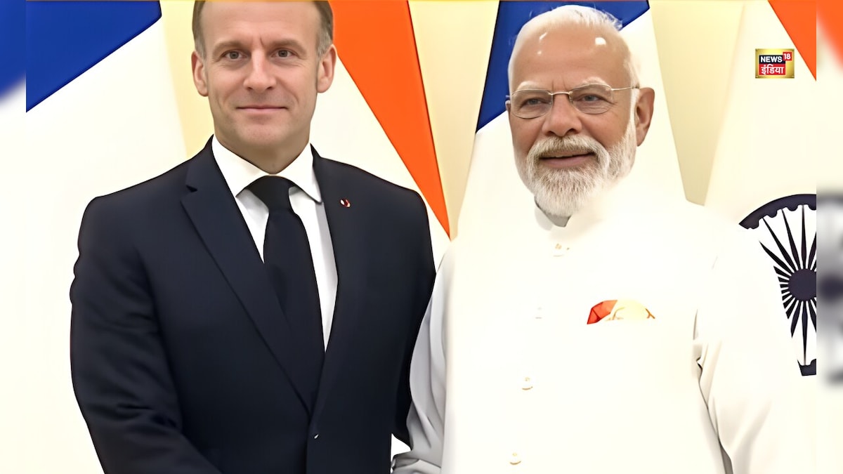 ब्लैक कोट में मैक्रों, वाइट जैकेट में मोदी! हंसते-मुस्कुराते हुई मुलाकात,जानें क्या होंगी बड़ी डील्स