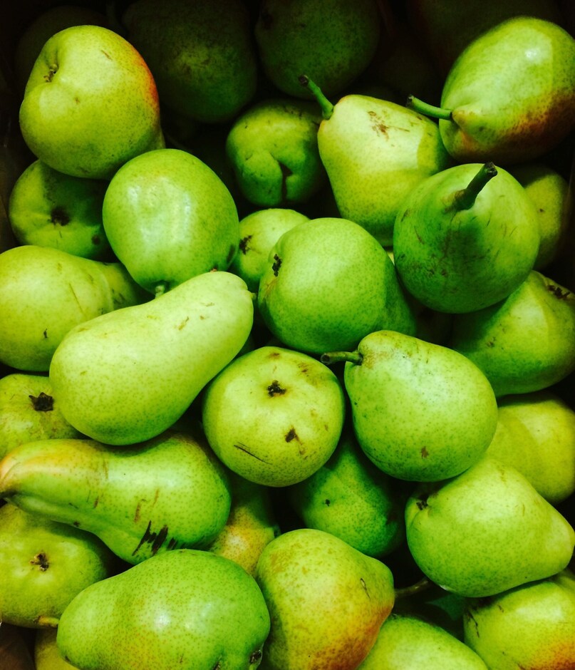 Pears: A medium pear contains about 6 grams of fiber, mostly found in the skin. They are sweeter and often higher in fiber than apples. Eat them fresh or sliced with a bit of almond butter for a delicious, fiber-rich treat.