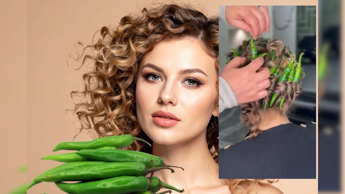 इसे कहते हैं जुगाड़! हरी मिर्च से कर्ल किए बाल, महंगा कर्लर भी इसके सामने फेल