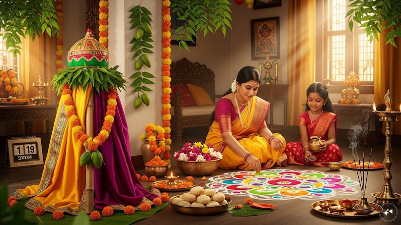 Ugadi/Gudi Padwa (March 19): On March 19, 2026, communities across Maharashtra and several southern states will celebrate Gudi Padwa and Ugadi, ushering in the Hindu New Year. The day also marks the beginning of Chaitra Navratri. Homes are adorned with festive decorations, special dishes are prepared, and prayers are offered, symbolizing prosperity, renewal, and fresh beginnings for the year ahead.