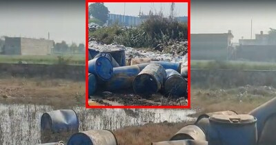 चोपानकी में आबादी के पास केमिकल ड्रम फेंके गए, दहशत और जांच शुरू.