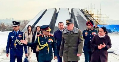 सीडीएस जनरल अन‍िल चौहान 4 द‍िन के दौरे पर आर्मेन‍िया में हैं. (PTI)