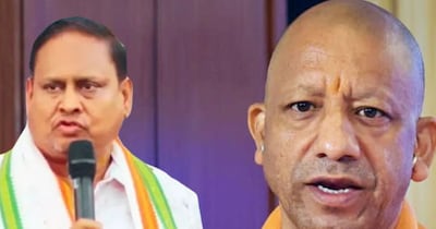 सीएम योगी आद‍ित्‍यनाथ और हुमायूं कबीर.