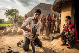 छत पर कुंडली मारकर बैठा था अजगर, गांव वाले हो गए परेशान, फिर हुआ गजब