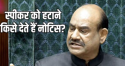 parliament news, Om Birla, Loksabha Speaker, om Birla News: ओम बिरला को हटाने के लिए किसे दिया गया नोटिस?