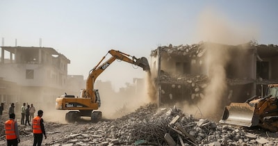 अवैध कॉलोनियों पर चला GDA का पंजा (फोटो-AI)