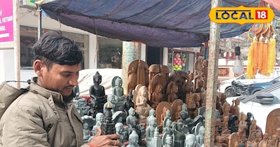 जहां पर वो पत्थरों को तराशते हैं वहीं पर वो एक ठेला भी लगाते हैं.