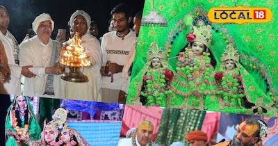 वृंदावन की तरह भगवान की अष्टायान सेवा की जाती