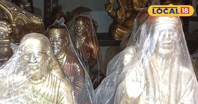 साईं बाबा की मूर्ति की खूब आ रही डिमांड।