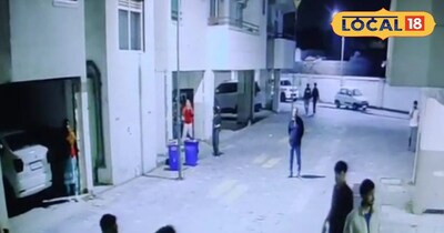 कोटा छात्र ने मेड को पीटा सीसीटीवी वीडियो