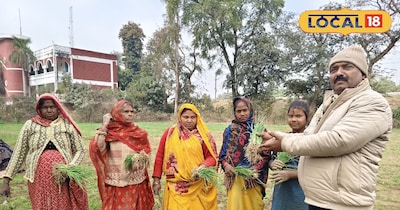 प्याज की खेती के बारे में समझाते हुए कृषि वैज्ञानिक डॉक्टर सी के त्रिपाठी