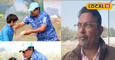 जेनेक्स क्रिकेट एकेडमी के कोच मनीष ओझा 