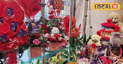 प्यार के रंग में रंगा शहर, वैलेंटाइन डे से पहले सजे मॉल और बाजार