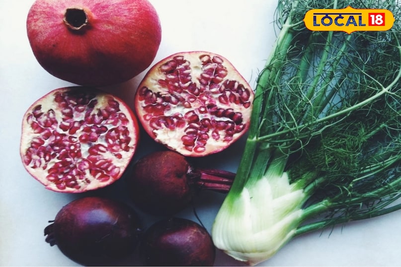 ডালিম এবং বিটরুট 