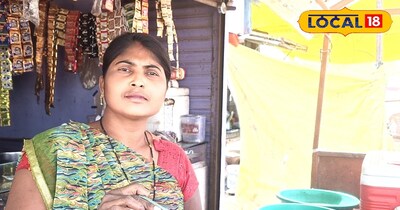 चाय बनाती महिला 