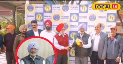 हॉकी गुरु बलदेव सिंह अंबाला पहुंचे, बच्चों को खेलों में आने की दी प्रेरणा.