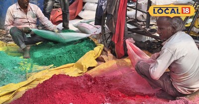 बिन मशीन देहरादून में हाथों से तैयार हो रहे होली के रंग