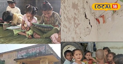 आंगनवाड़ी में पढ़ रही बच्चियां