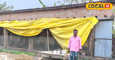 मुर्गी पालन बना जीवन का आधार, किसान ने घर के बाहर हीं खोल दी मुर्गी फार्म।