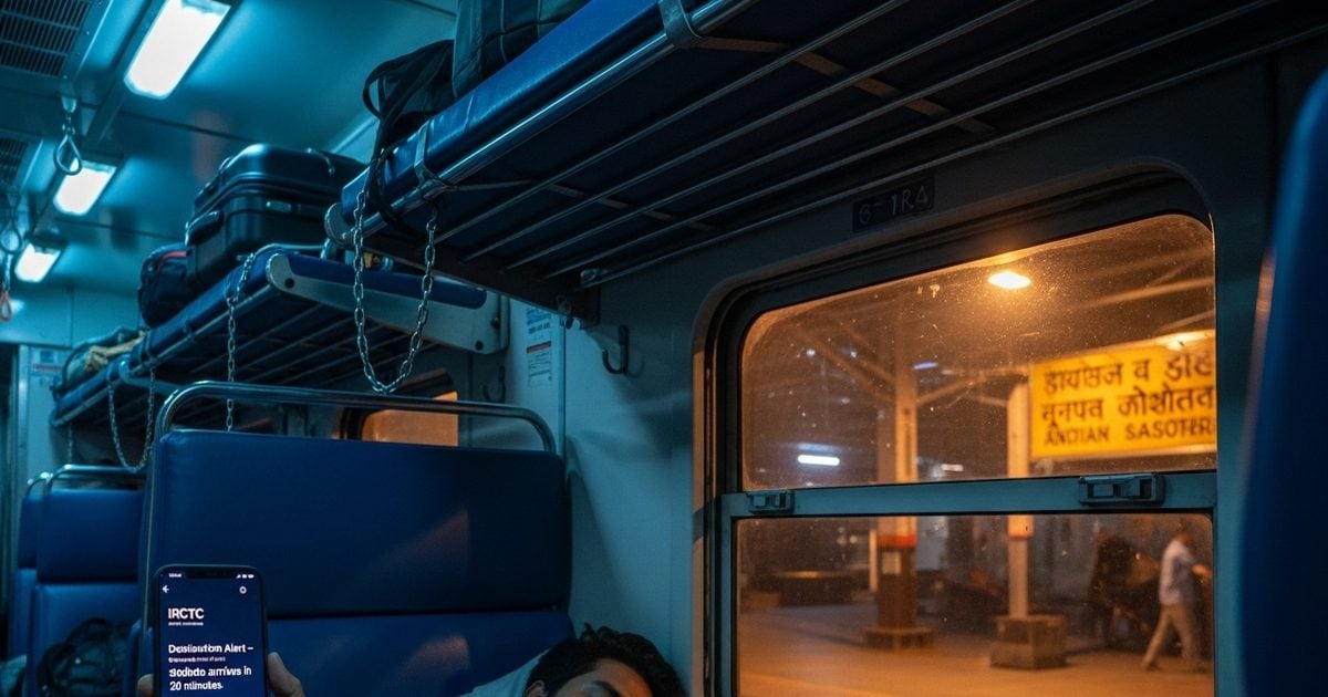 अब ट्रेन में बेफिक्र होकर सोएं, आपका स्टेशन आने पर रेलवे खुद आपको जगाएगा