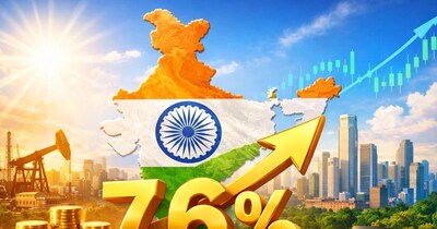 भारत की जीडीपी ग्रोथ तीसरी तिमाही में 7.6% पहुंची. (Image:AI)