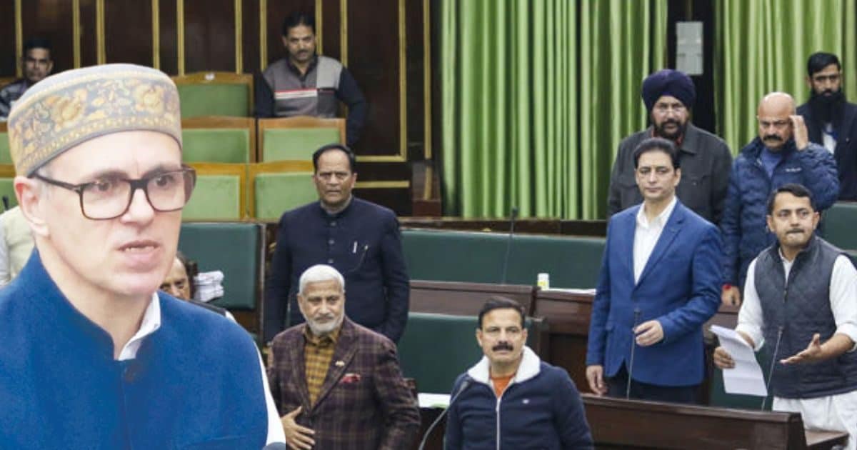 'जू... पड़े': उमर अब्‍दुल्‍ला ने व‍िधानसभा में ऐसा क्‍या कहा, ज‍िस पर भड़क गई बीजेपी?