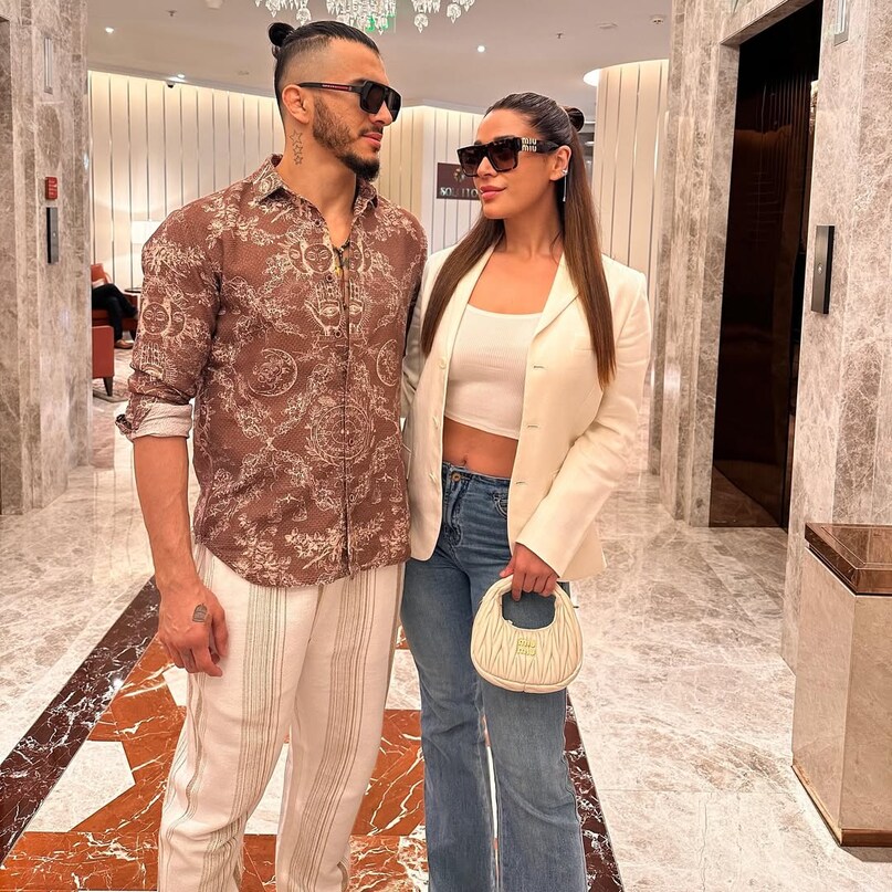 Abdul Azim, Krishna Shroff, Krishna Shroff boyfriend, Krishna Shroff, who is Abdul Azim, jackie shroff daughter, jackie shroff son in law, The 50, Krishna Shroff confirms relationship with Afghan MMA fighter, Karan Patel