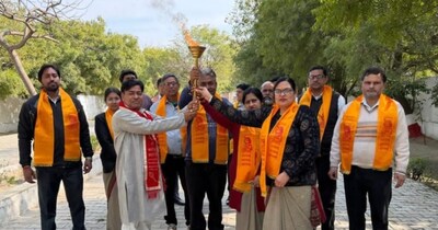 मथुरा में ज्योति यात्रा ने उठाई श्रीकृष्ण जन्मभूमि मुक्ति की मांग.