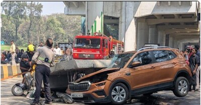 मेट्रो पुल का स्लैब गिरने से एक व्यक्ति की मौत हो गई थी, जबकि तीन अन्य घायल हो गए थे.