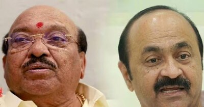 केरल में नटेशन और सतीशन के बीच बहस.