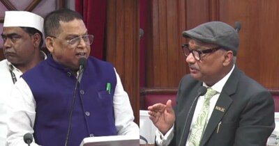 बिहार विधान परिषद में नीरज कुमार और और सुनील सिंह के बीच हुई बहस.