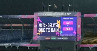 बारिश की भेंट चढ़ा पाकिस्तान का पहला सुपर 8 मुकाबला
