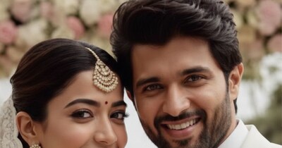 रश्मिका और विजय की फोटो (एआई की मदद से बनाई गई है)