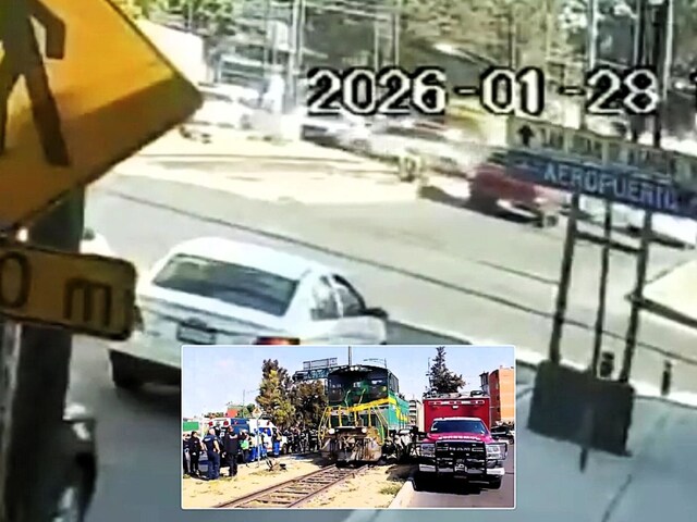 रेलवे ट्रैक पर कार से टकराई ट्रेन, मौत को छूकर जिंदा लौटा ड्राइवर!