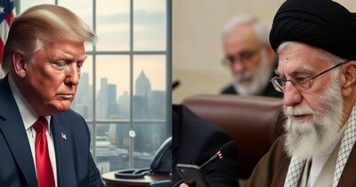 ईरानियों के फोन में आया ट्रंप का सीक्रेट मैसेज (AI Photo)