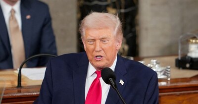 डोनाल्ड ट्रंप का संबोधन. (Credit- Reuters)