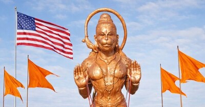 अमेरिका में हनुमान भगवान की मूर्ति 